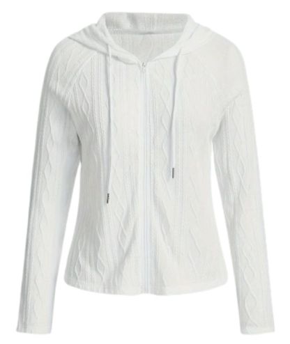 ZITY Women's Casual Long Sleeve Drawstring Full Zipper Daily Wear Hoodie-DUWFH05043|Zitysports