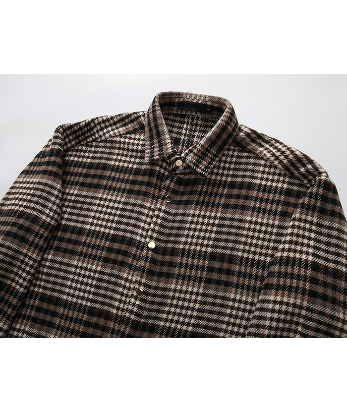 ZITY Men's Long Sleeve Plaid Flannel Shirt-DUMLT05317|Zitysports