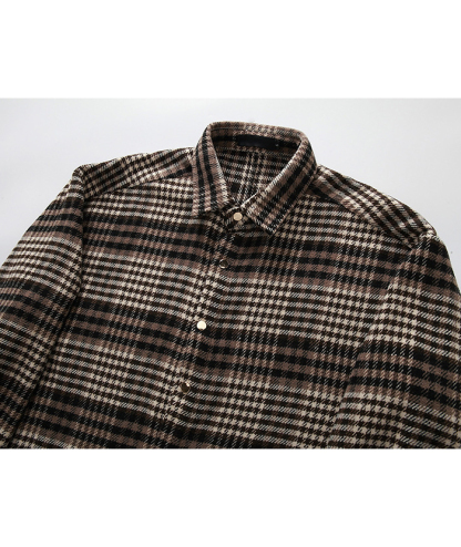 ZITY Men's Long Sleeve Plaid Flannel Shirt-DUMLT05317|Zitysports