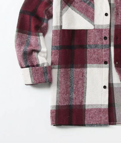 ZITY Men's Button-Up Slim Fit Plaid Flannel Shirt-DUMLT05330|Zitysports
