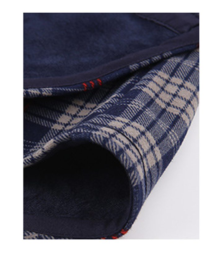 ZITY Men's Oversize Button Up Long Sleeve Plaid Shirt-DUMLT05362|Zitysports