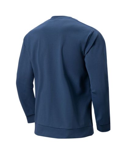 Men's Moisture Wicking Pullover Long Sleeve Polo Shirt-DUMLP05805