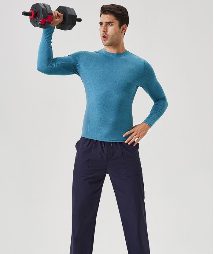 ZITY Men's Long Sleeve Compression Dri Fit T-Shirt-DUMLS05953