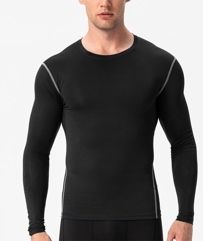 Men's Dri FIt Long Sleeve Slim Fit Compression T-Shirt-DUMLS05948