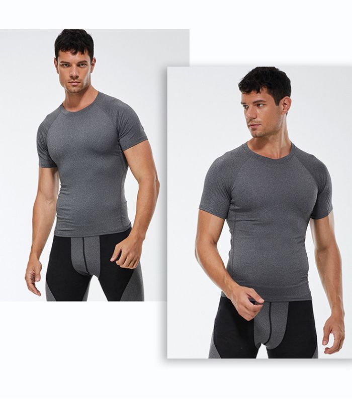 ZITY Men's Dri Fit Sports Running Compression T-Shirt-DUMTS05961