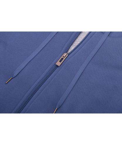 ZITY Men's Full Zip Up Contrast Color Fleece Hoodie-zity1712