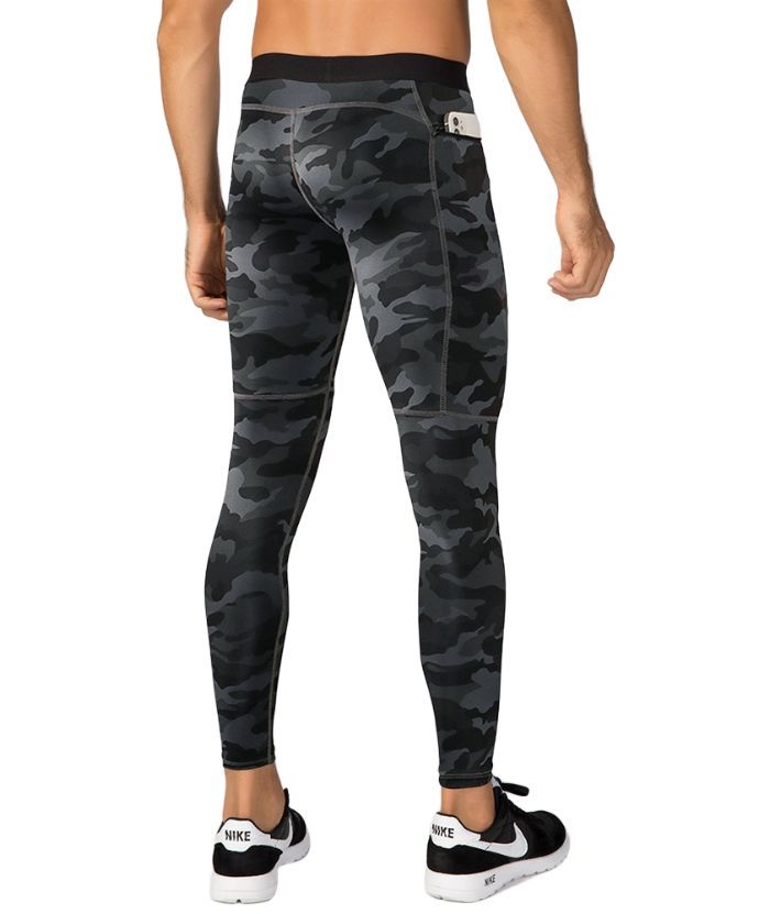 ZITY Men's Sports Dri Fit High Elastic Compression Pants-DUMSP05959