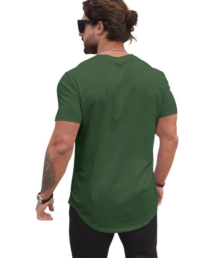 ZITY Men's Round Neck Hip-Hop Slim Fit T-Shirt-ZPK010742