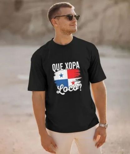ZITY Men's Panama Flag Printed 100% Cotton T-Shirt
