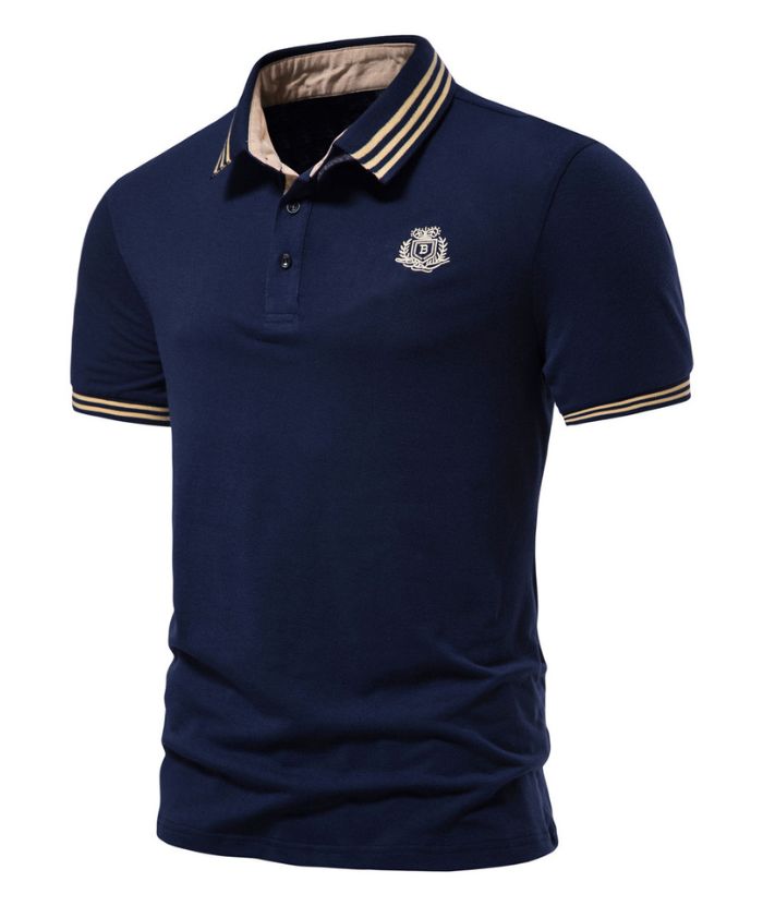 ZITY Men's Navy Dri Fit Polo Shirt-DUMPO06068