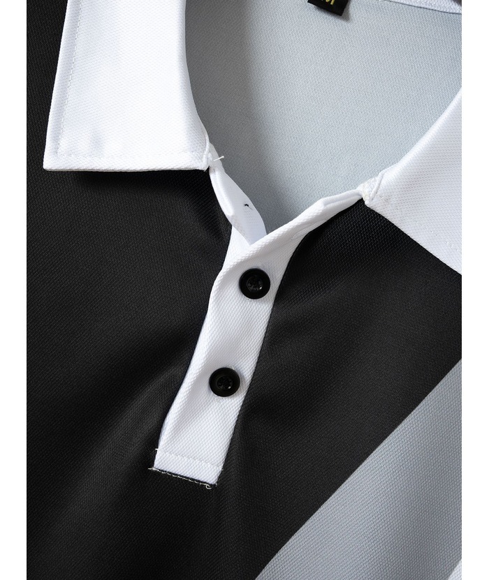 ZITY Men's Short Sleeved Outdoor Casual Stand Collar Polo Shirt-ZPK010463 | Zitysports