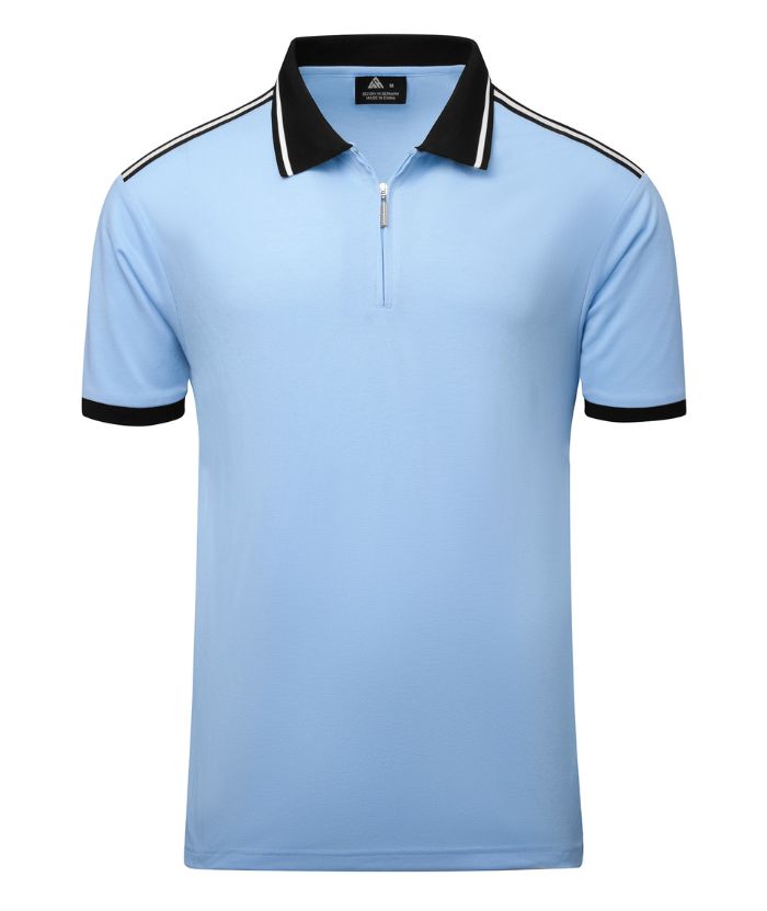 ZITY Men's Quarter Zipper Dri Fit Polo Shirt-CUMPO02198