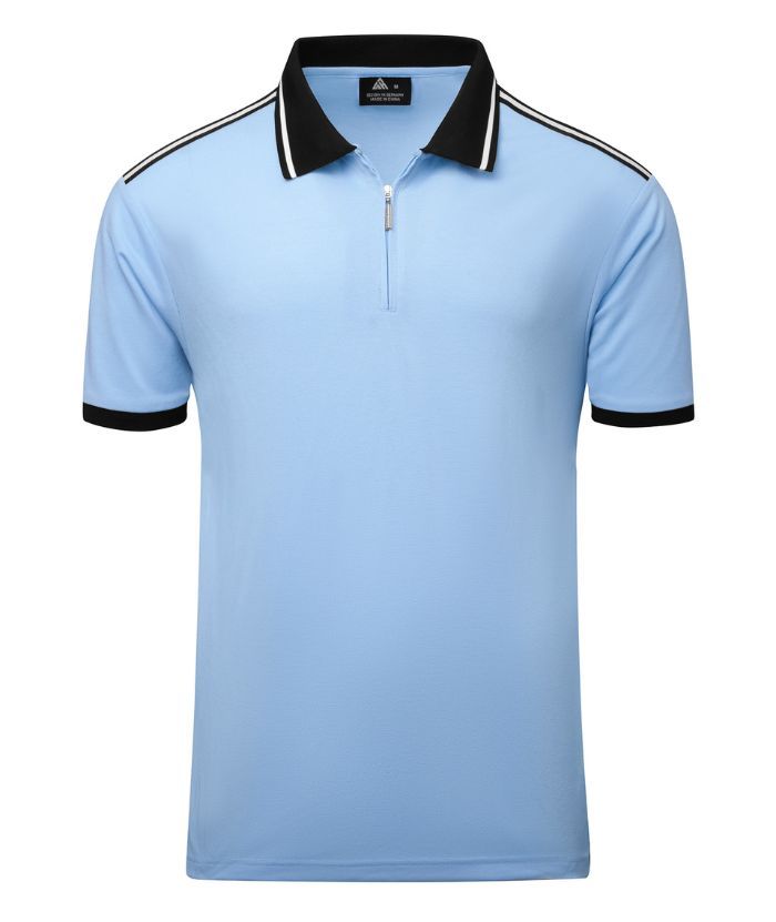 ZITY Men's Quarter Zipper Dri Fit Polo Shirt-CUMPO02198