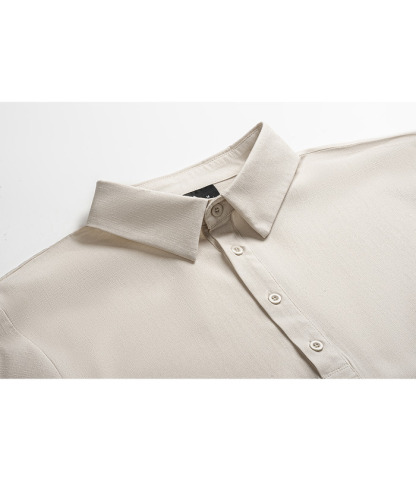 ZITY Men's Long Sleeve Button Up Polo Shirt-CUMLS01287