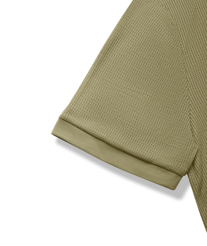 ZITY Men's Slim Fit Button Up Summer T-Shirt-CUMSS01031