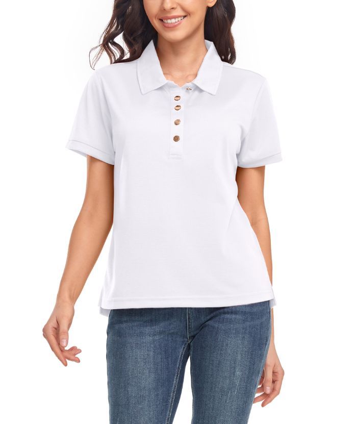 ZITY Women's Summer Slim Fit Casual Golf Polo Shirt-CUWPO01445