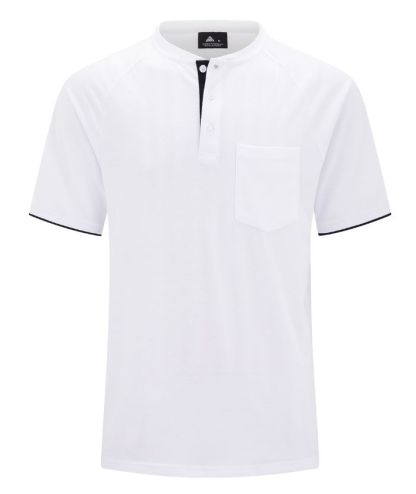 ZITY Men's Button Up Round Neck T-Shirt-CUMSS01159