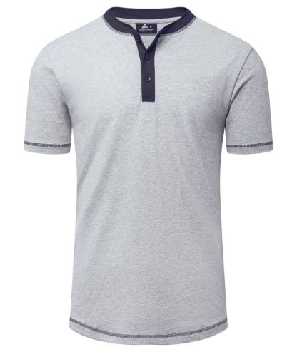 ZITY Men's Slim Fit Button Up Sports T-Shirt-CUMSS01906