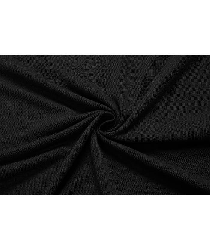 Black solid color sports polo shirts for women - Slim fit casual wear