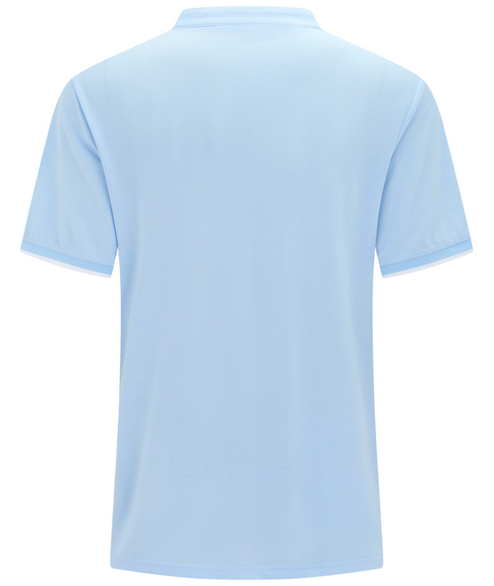 ZITY Men's Dri Fit Button Up Summer T-Shirt-CUMSS01094