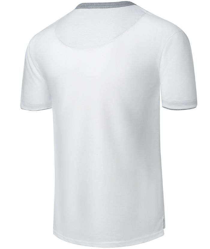 ZITY Men's Slim Fit White Summer T-Shirt-CUMSS02547