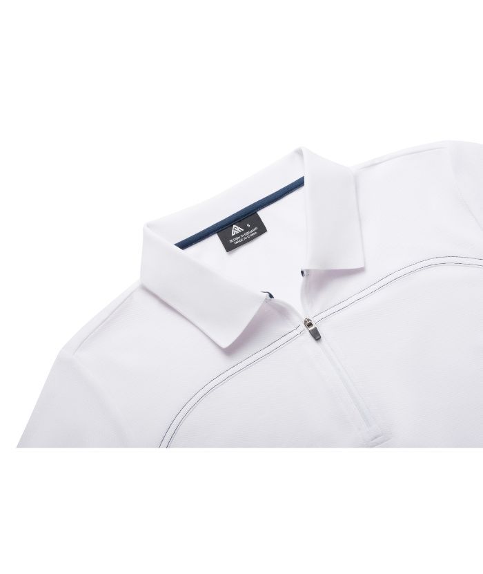 ZITY Women's Quarter Zip Slim Fit Solid Color Polo Shirt-CUWPO01996