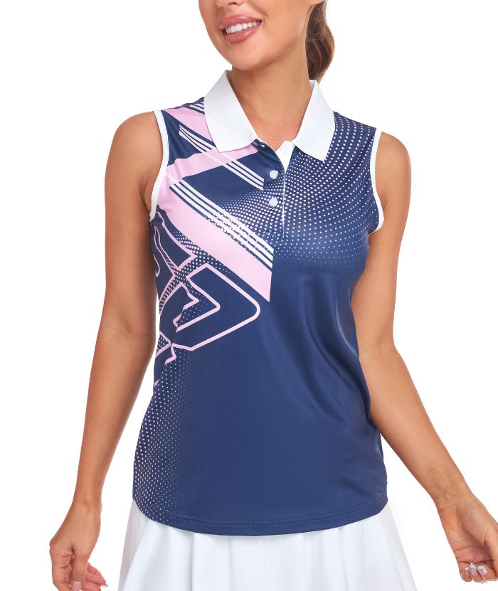 ZITY Women's Sleeveless Golf Polo Shirt-CUWBP02126