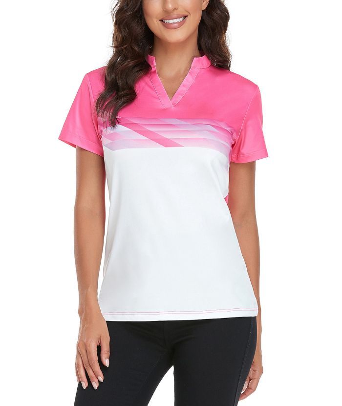 ZITY Women's Summer Slim Fit Athletic Polo Shirt-CFWTX00039