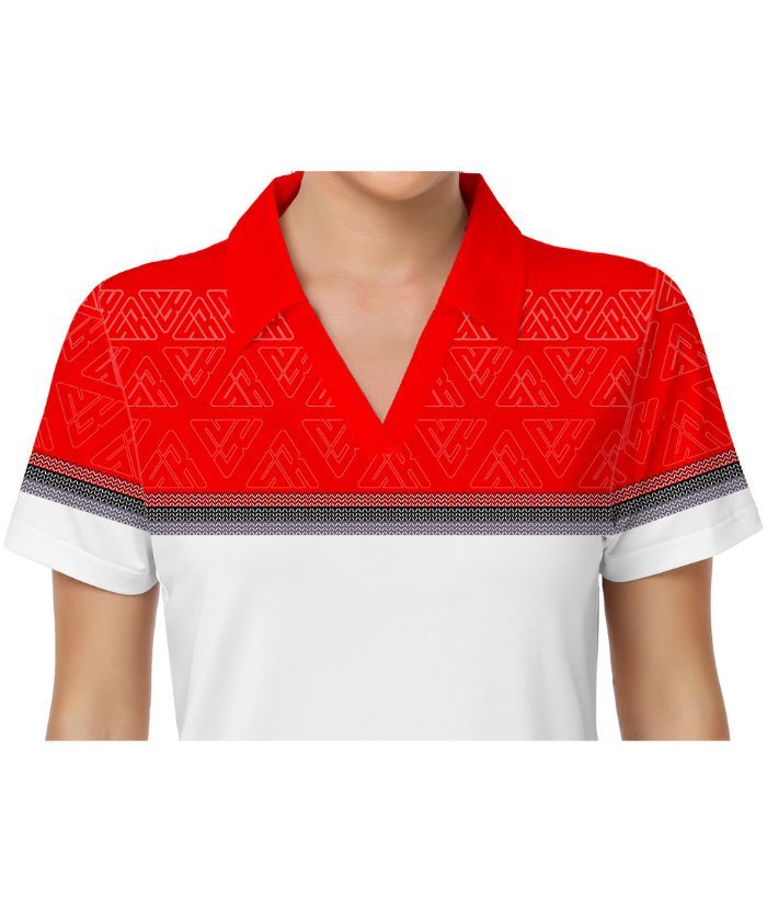 ZITY Women's Dri Fit Button Up Golf Polo Shirt-CUWPO01297