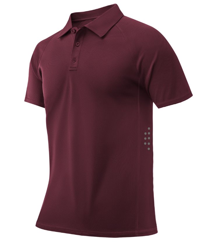 ZITY Men's Button Up Slim Fit Golf Polo Shirt-CUMPO05193
