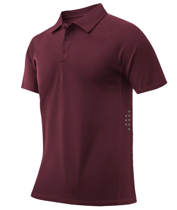 ZITY Men's Button Up Slim Fit Golf Polo Shirt-CUMPO05193