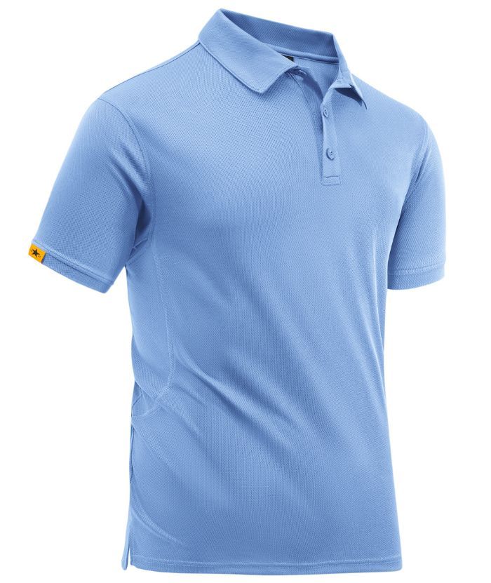 ZITY Men's Button Up Slim Fit Polo Shirt-CUMPO05192