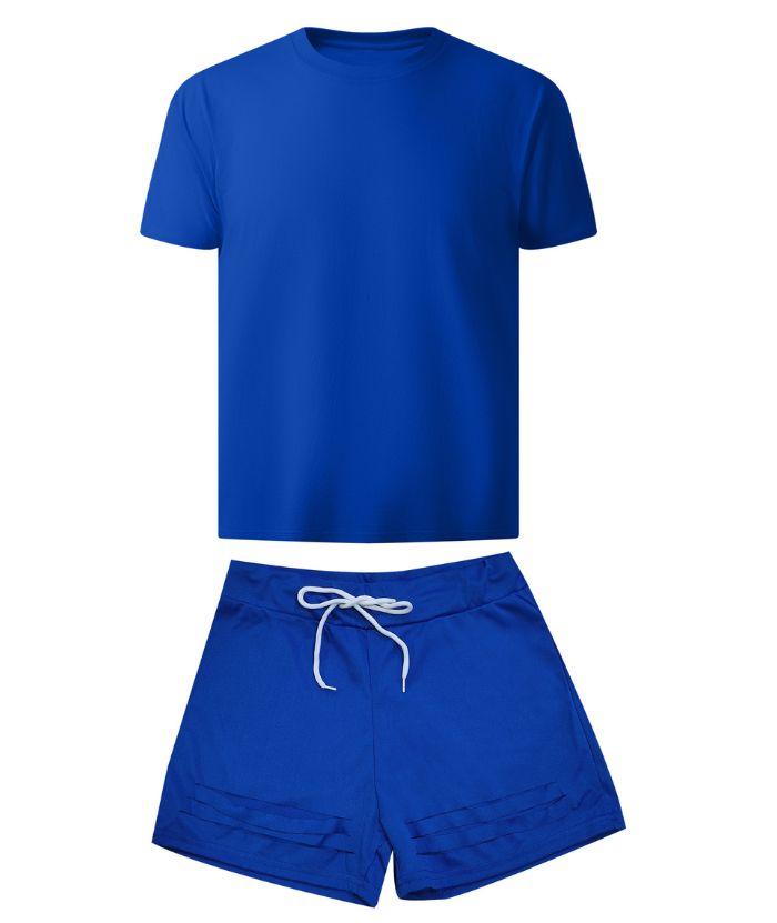 ZITY Kid's Round Neck T-Shirt & Shorts Set-CUTTS04074