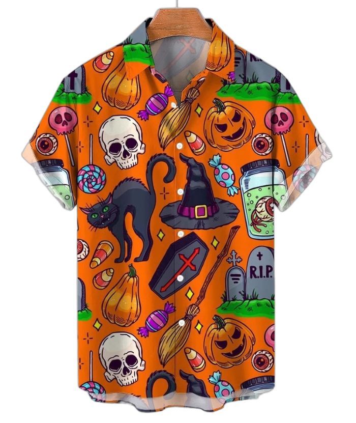 ZITY Men's Large Size Stretch Printed Shirt