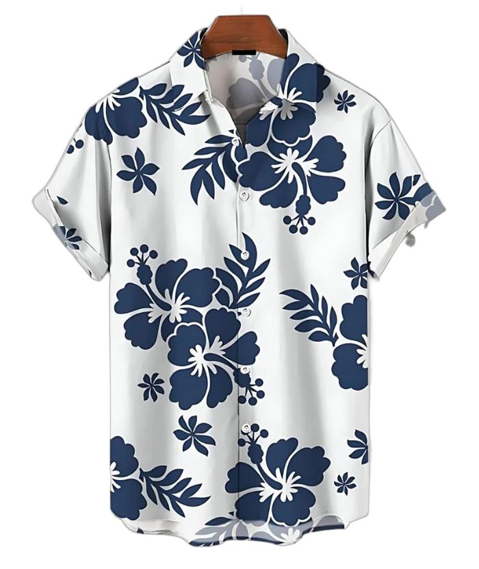 ZITY Men's Floral Print Casual Shirt