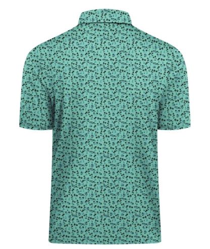 ZITY Men's Button Up Dri Fit Printed Polo Shirt-CUMPO05527