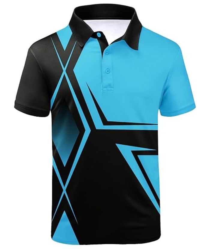 ZITY Men's Short Sleeve Athletic Dri Fit Polo Shirt-CEMPO01867