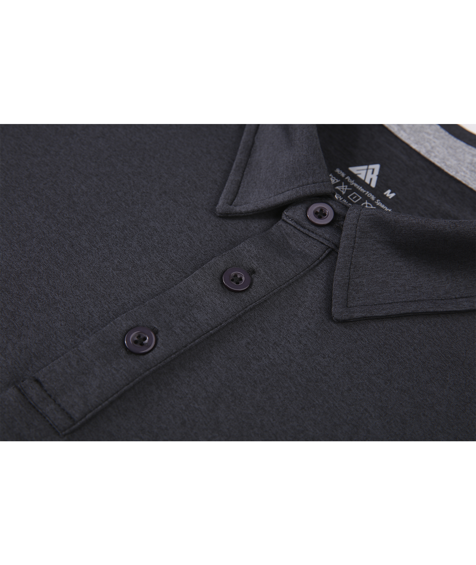 ZITY Men's Long Sleeve Moisture Wicking Polo Shirt-CFMLP00007