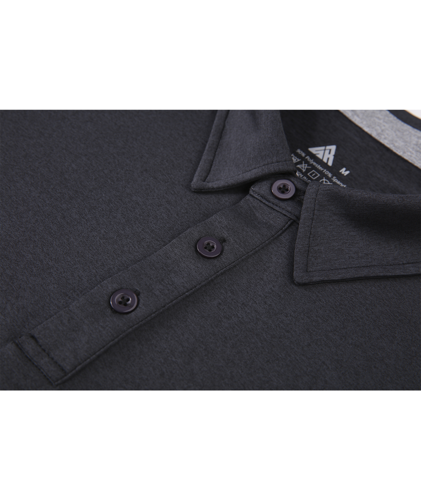 ZITY Men's Long Sleeve Moisture Wicking Polo Shirt-CFMLP00007