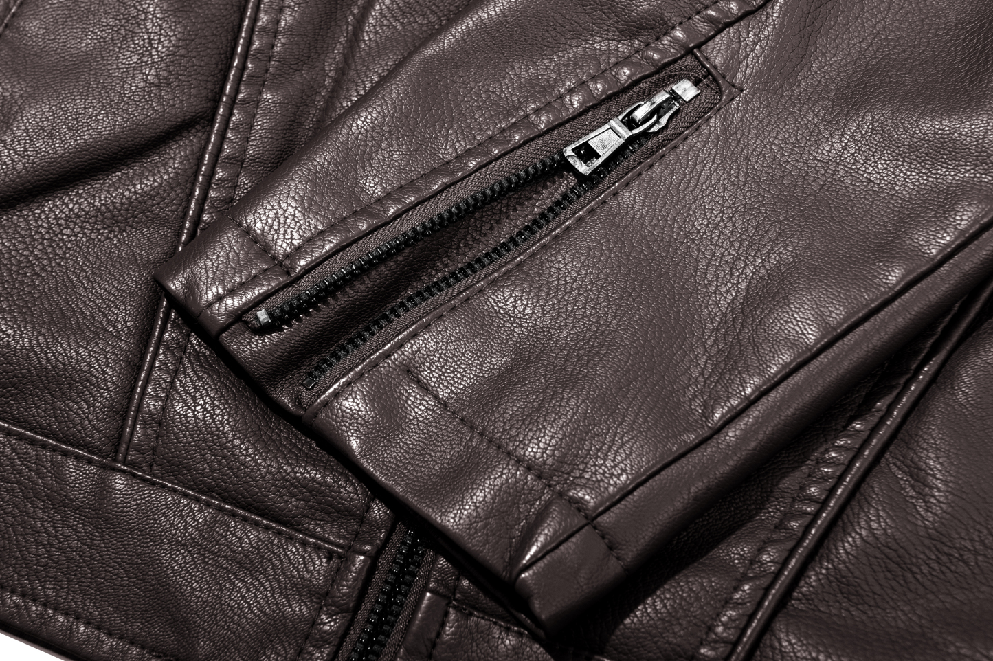 ZITY Men's Full Zipper Regular Fit Leather Jacket-ZPK007130