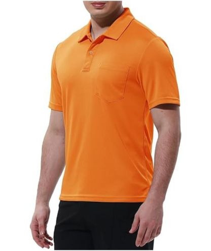 ZITY Men's Button Up Quick Dri Casual Polo Shirt-CEMPO03494