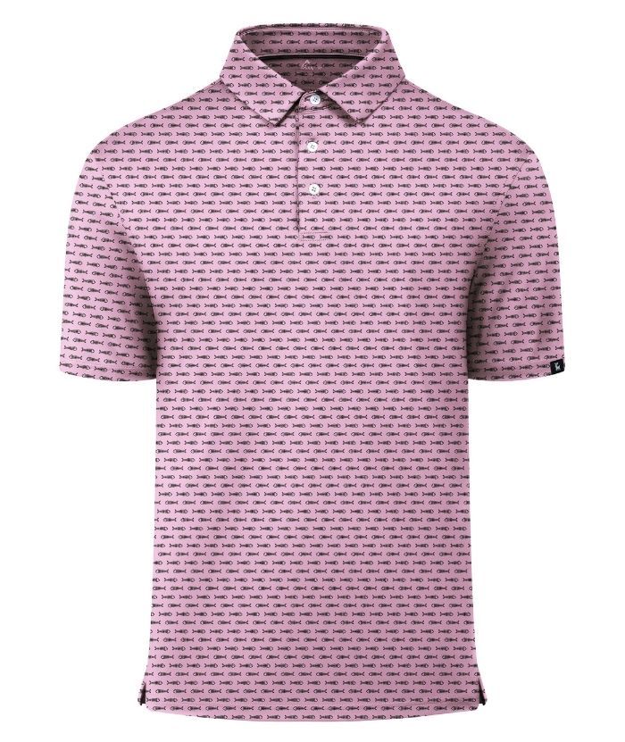 ZITY Men's Button Up Slim Fit Printed Polo Shirt-CUMPO05195