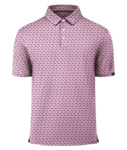 ZITY Men's Button Up Slim Fit Printed Polo Shirt-CUMPO05195