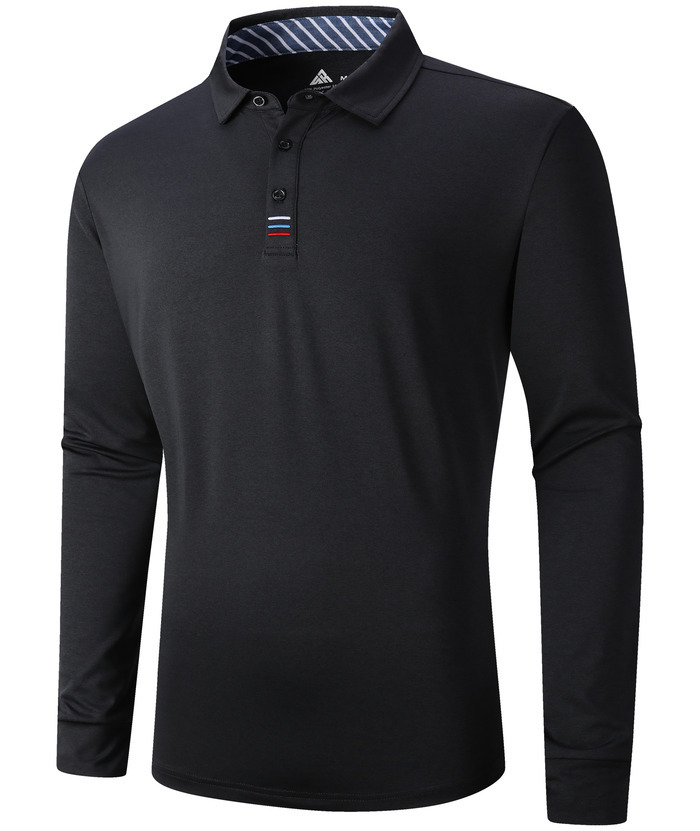 ZITY Men's Long Sleeve Quick Dry Sports Golf Tennis Polo Shirt-ZPK004673 | Zitysports