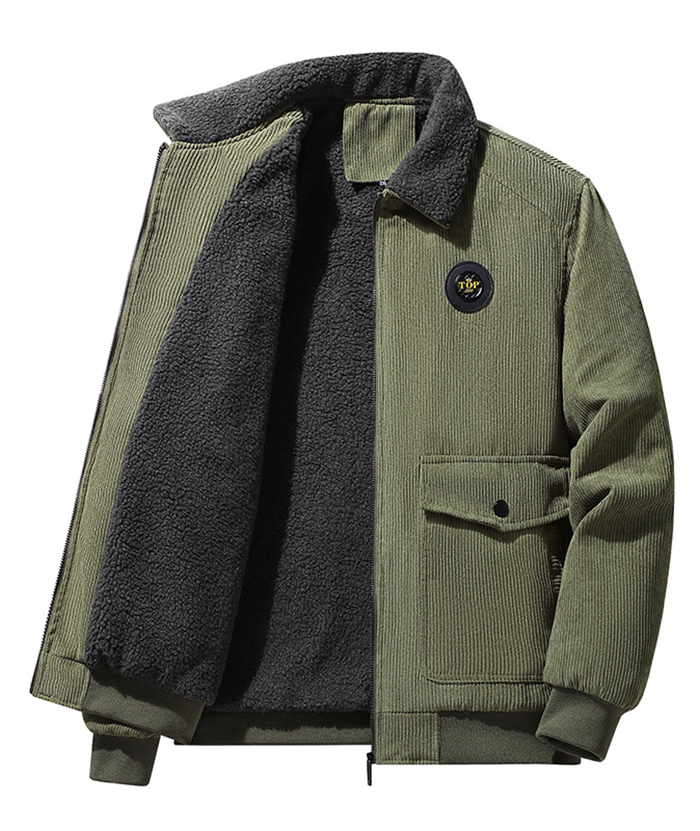 ZITY Men's Cotton Full Zipper Fleece Jacket-DUMCO05533