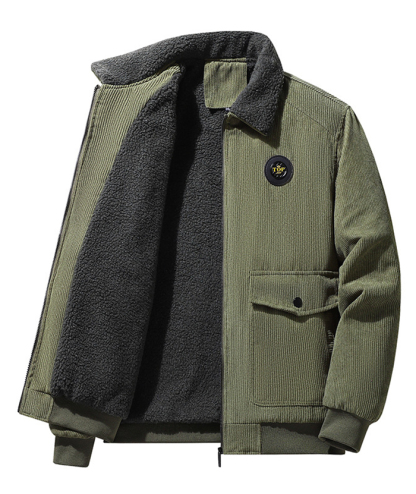 ZITY Men's Cotton Full Zipper Fleece Jacket-DUMCO05533