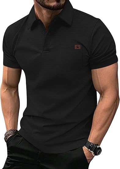 ZITY Men's Chest Pocket Dri Fit Polo Shirt-CUMPO05759