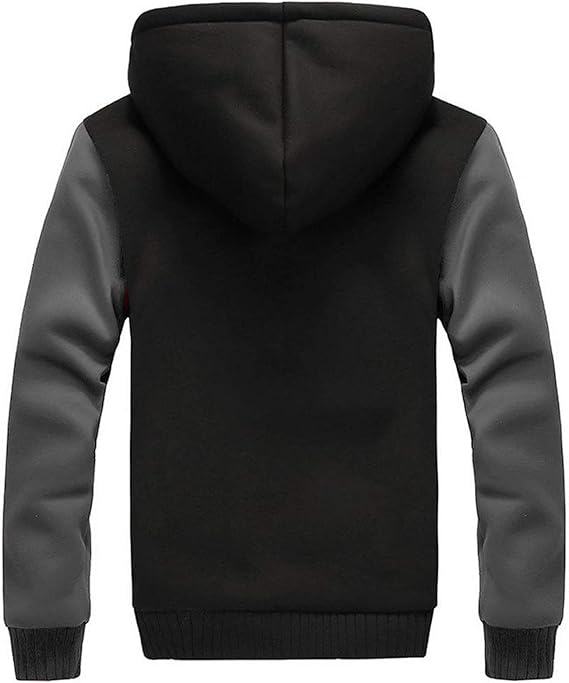 ZITY Men's Long Sleeve Zip Up Fleece Hoodie-AHDL800011