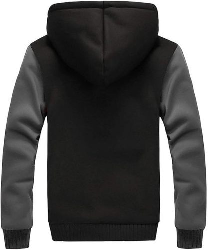 ZITY Men's Long Sleeve Zip Up Fleece Hoodie-AHDL800011