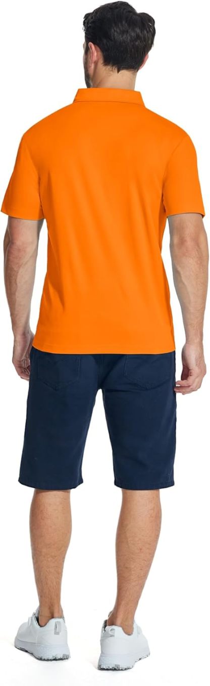 ZITY Men's Quarter Zip Slim Fit Polo Shirt-ZPK008403